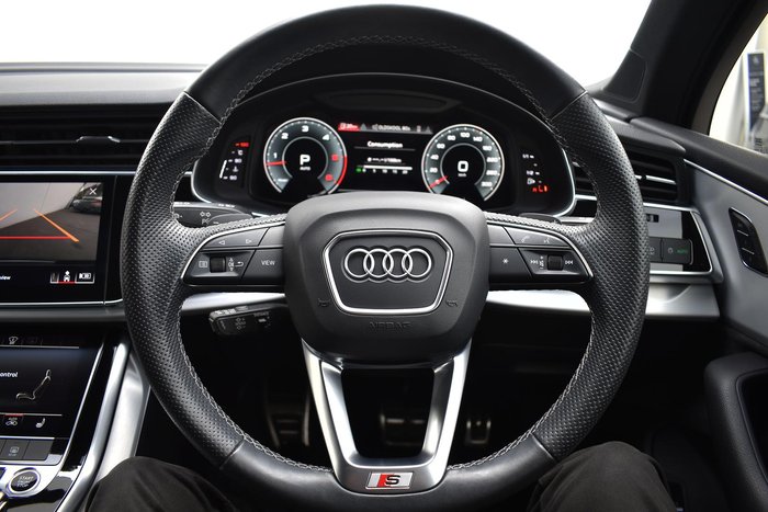 2021 Audi Q7 50 TDI S line 4M MY21 Four Wheel Drive Glacier White