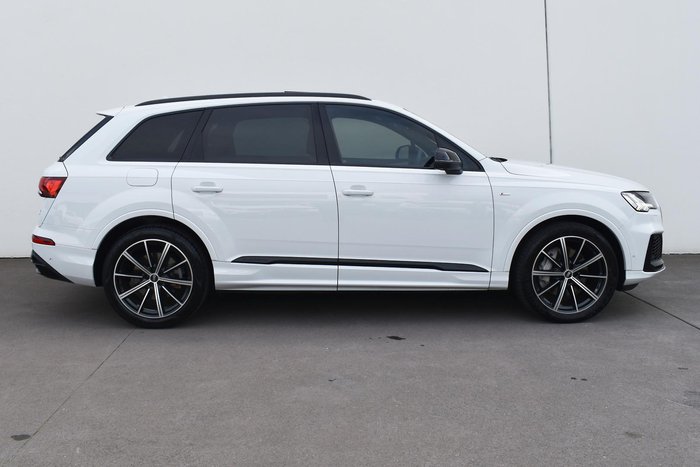 2021 Audi Q7 50 TDI S line 4M MY21 Four Wheel Drive Glacier White
