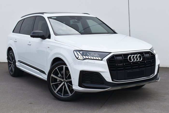 2021 Audi Q7 50 TDI S line 4M MY21 Four Wheel Drive Glacier White
