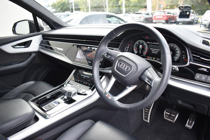 2021 Audi Q7 50 TDI S line 4M MY21 Four Wheel Drive Glacier White