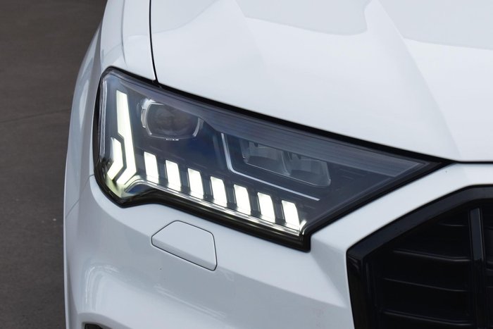 2021 Audi Q7 50 TDI S line 4M MY21 Four Wheel Drive Glacier White