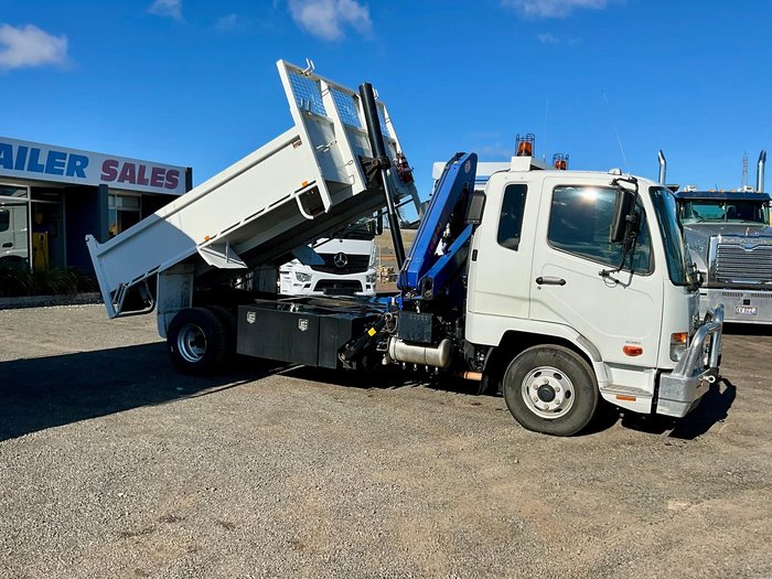 2016 Fuso Fk600 Ftd Tipper Crane Pm Only43 Hours $82000+Gst WHITE