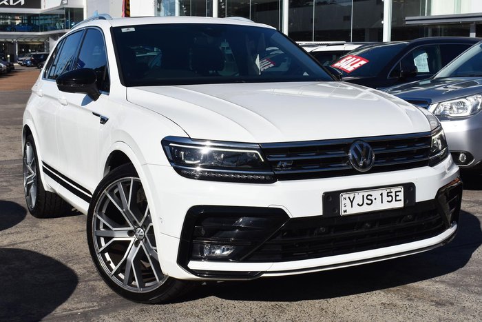 2019 Volkswagen Tiguan 162TSI Highline 5N MY19.5 Four Wheel Drive Pure White