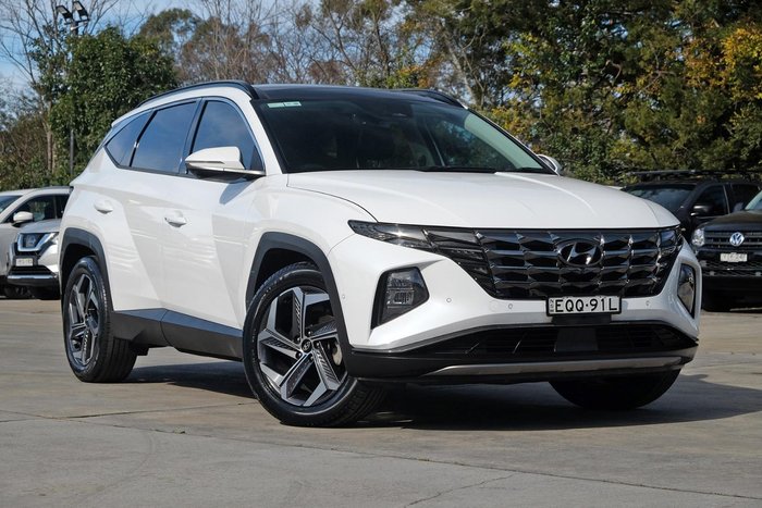2021 Hyundai Tucson Highlander NX4.V1 MY22 AWD White Cream