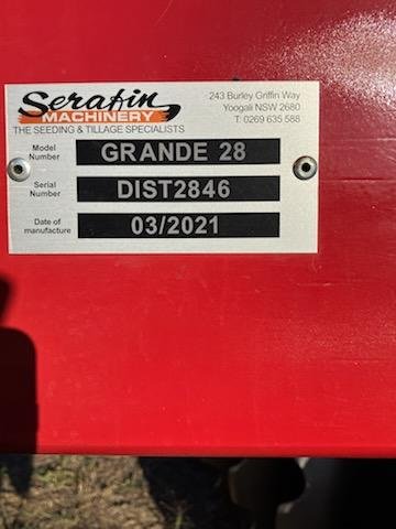 2021 SERAFIN ECO GRANDE 28 PLATE OFFSET DISC USED RED