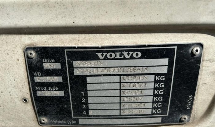 2006 Volvo Fm 480 8X4 White