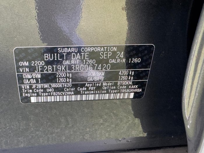 2024 Subaru Outback AWD Sport