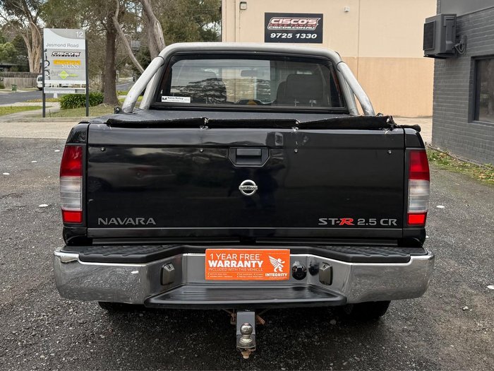 2011 Nissan Navara ST-R D22 MY10 4X4 Midnight Black