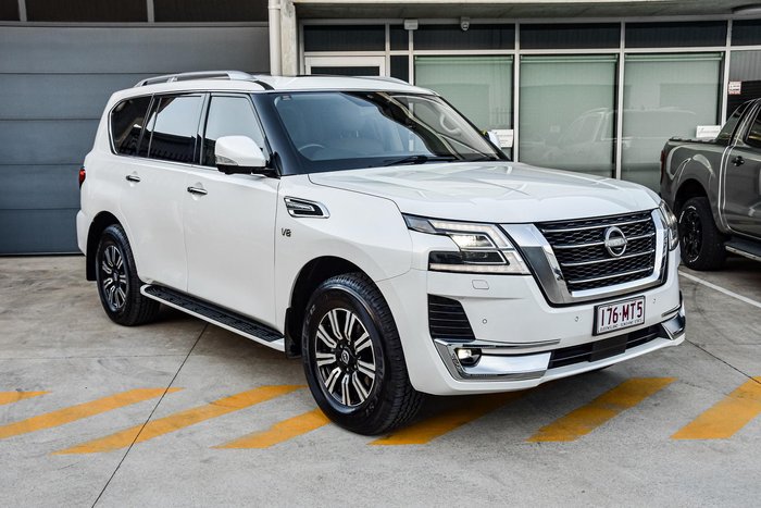 2022 Nissan Patrol Ti-L Y62 MY22 4X4 Dual Range Moonstone White