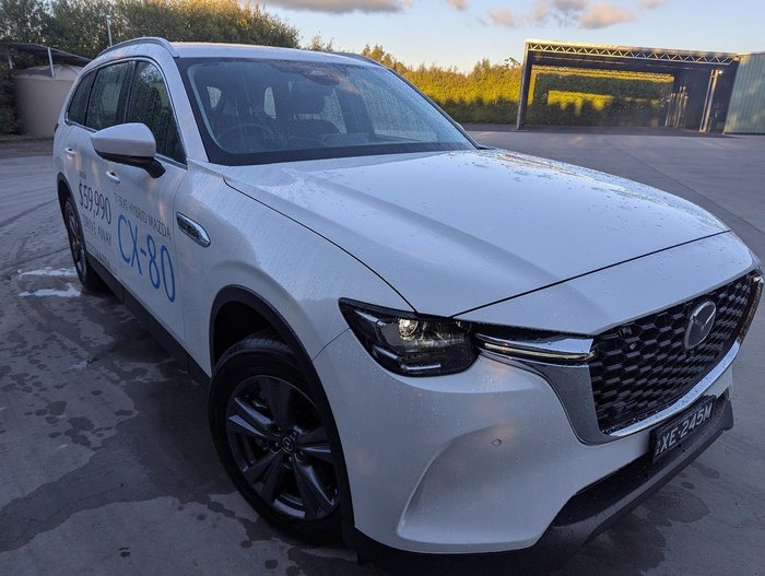 2024 Mazda CX-80 G40e Pure KL AWD Rhodium White