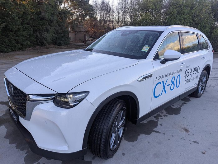 2024 Mazda CX-80 G40e Pure KL AWD Rhodium White