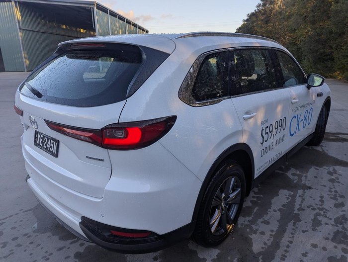 2024 Mazda CX-80 G40e Pure KL AWD Rhodium White
