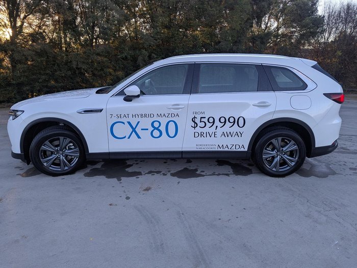 2024 Mazda CX-80 G40e Pure KL AWD Rhodium White
