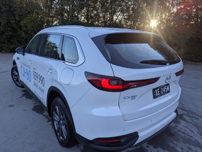 2024 Mazda CX-80 G40e Pure KL AWD Rhodium White