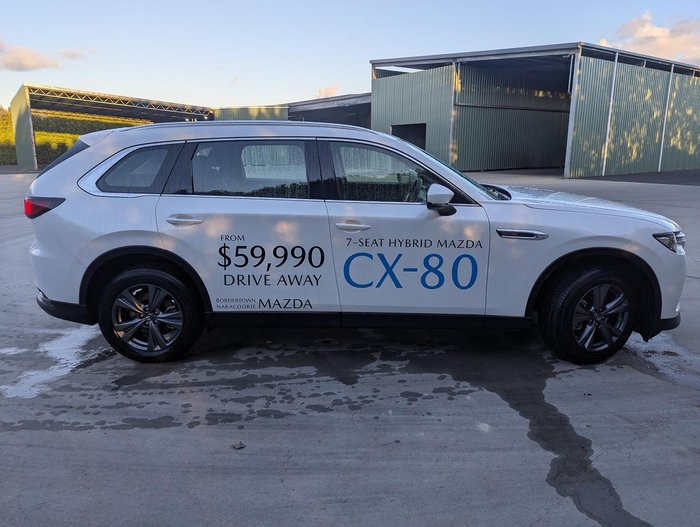 2024 Mazda CX-80 G40e Pure KL AWD Rhodium White