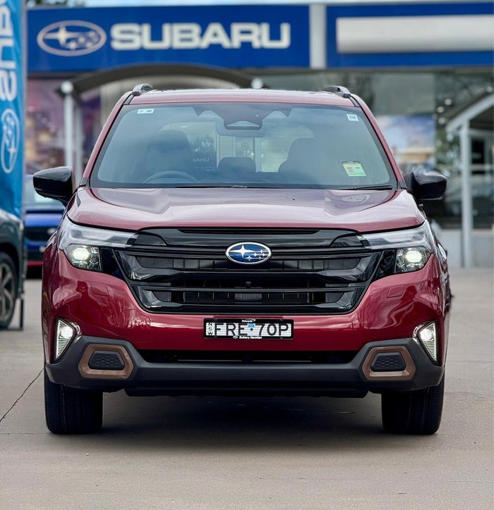 2025 Subaru Forester Hybrid Sport S6 MY26 AWD Crimson Red