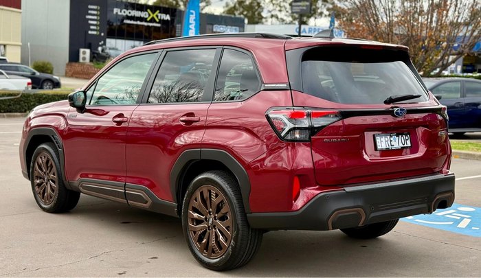 2025 Subaru Forester Hybrid Sport S6 MY26 AWD Crimson Red