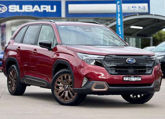 2025 Subaru Forester Hybrid Sport S6 MY26 AWD Crimson Red