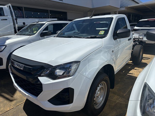 2025 ISUZU D-MAX SX D-MAX MY24 4x4 SINGLE Cab Chassis SX 3.0L AT Mineral White