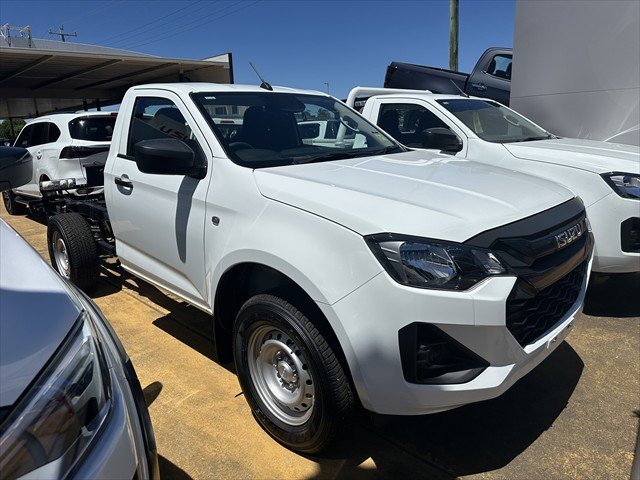 2025 ISUZU D-MAX SX D-MAX MY24 4x4 SINGLE Cab Chassis SX 3.0L AT Mineral White