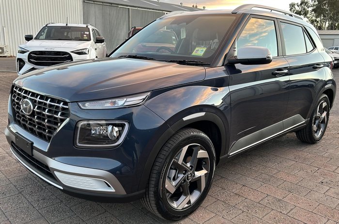 2025 Hyundai Venue Elite QX.V5 MY25 Denim Blue with Chalk White Roof