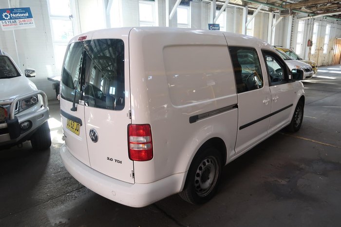 2012 Volkswagen Caddy TDI320 2KN MY12 Candy White