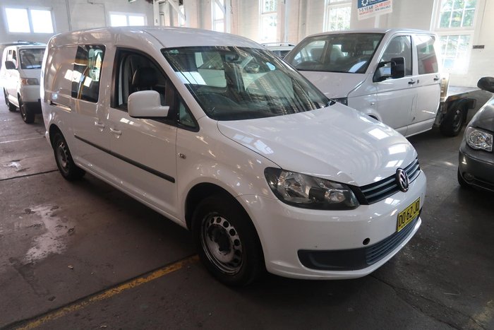 2012 Volkswagen Caddy TDI320 2KN MY12 Candy White