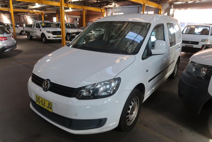 2012 Volkswagen Caddy TDI320 2KN MY12 Candy White