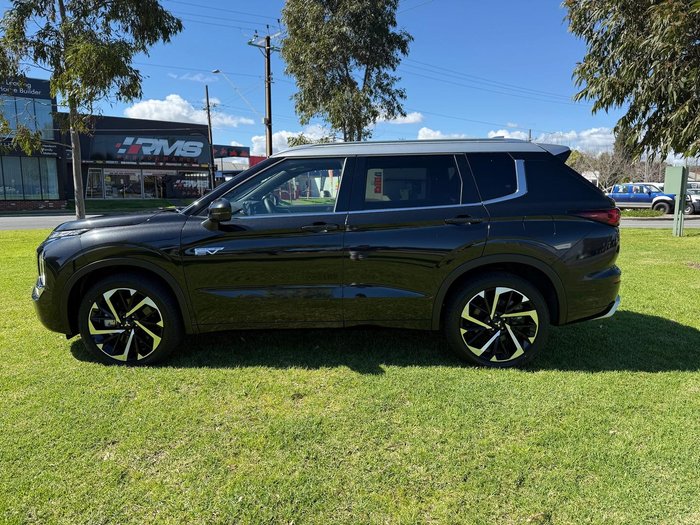 2024 Mitsubishi Outlander PHEV Exceed Tourer ZM MY24 AWD Black Diamond with Sterling Silver Roof