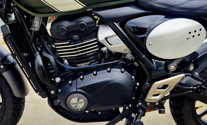 2023 Triumph Scrambler 400 X Scrambler Green
