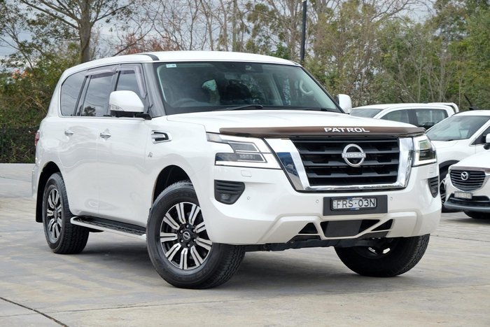 2023 Nissan Patrol Ti Y62 MY22 4X4 Dual Range Moonstone White