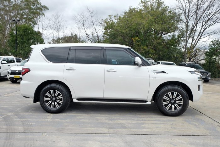 2023 Nissan Patrol Ti Y62 MY22 4X4 Dual Range Moonstone White