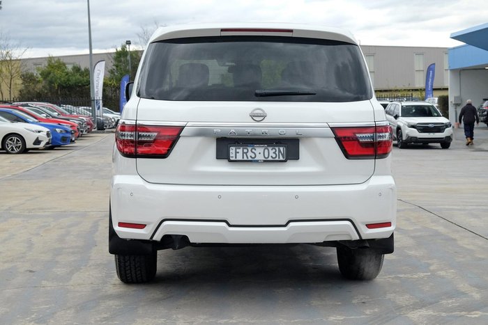 2023 Nissan Patrol Ti Y62 MY22 4X4 Dual Range Moonstone White