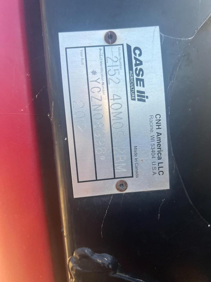 2012 CASE IH 2152 Case 2152 40Ft Header Front 