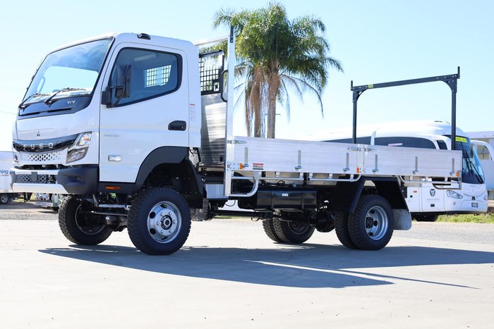 2025 Fuso Canter 4x4 Single Cab with Alloy Tray White