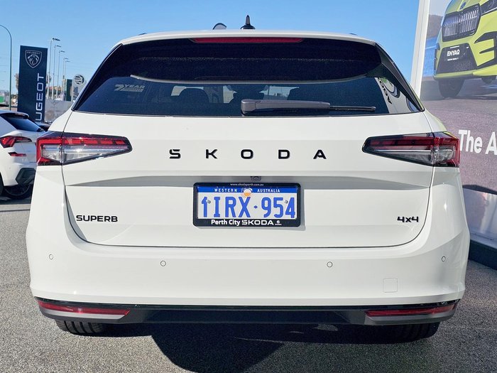 2025 SKODA Superb 195TSI Sportline NZ MY25 4X4 Constant Pure White