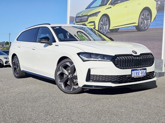 2025 SKODA Superb 195TSI Sportline NZ MY25 4X4 Constant Pure White