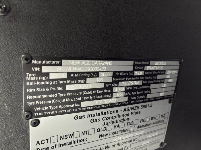 2025 New Age Caravans Big Red Br20e