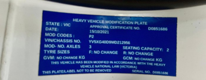 2021 Volvo Fm540 Day Cab Only 533000 Klm Volvo Hist Rwc $154100+Gst 2021 VOLVO FM 540 DAY CAB WHITE