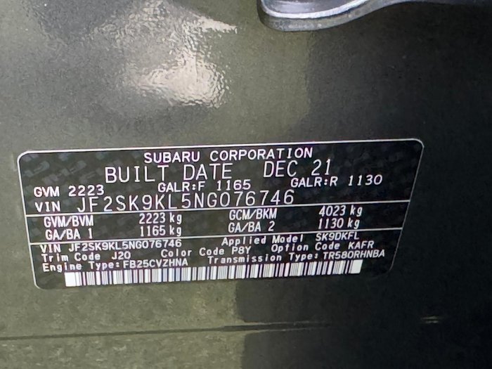 2021 Subaru Forester 2.5i-S