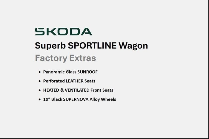 2024 SKODA Superb 206TSI SportLine