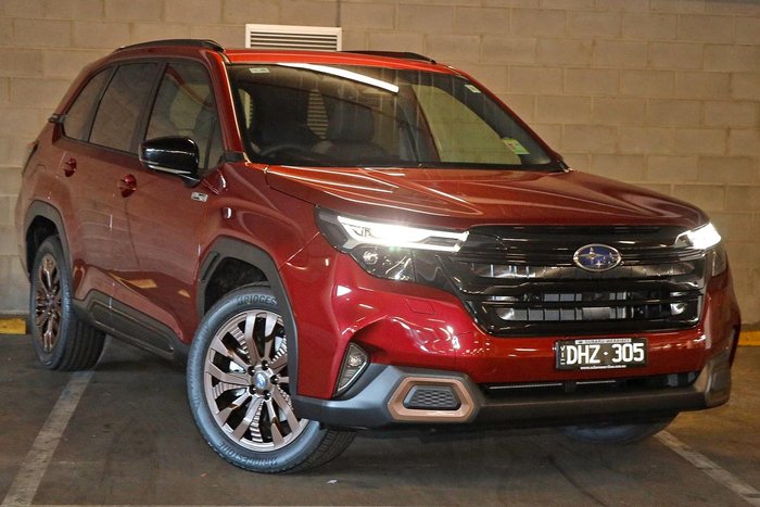2025 Subaru Forester Hybrid Sport S6 MY26 AWD Crimson Red