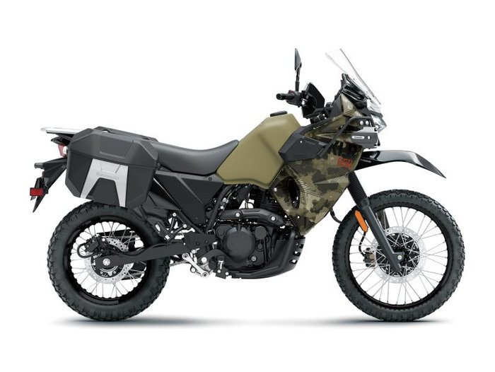 2025 KAWASAKI KLR650 ADVENTURE CYPHER CAMO BEIGE