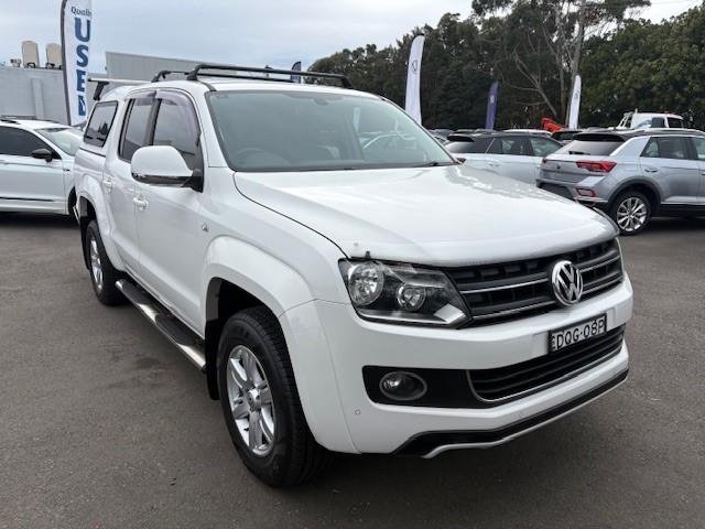 2013 Volkswagen Amarok TDI420 Highline 2H MY13 4X4 Constant Candy White