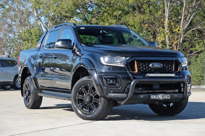 2021 Ford Ranger Wildtrak PX MkIII MY21.75 4X4 Dual Range Shadow Black