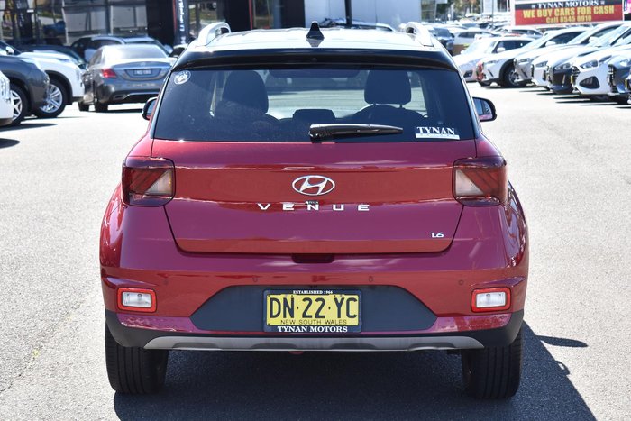 2020 Hyundai Venue Elite QX.V3 MY21 Fiery Red with Phantom Black Roof