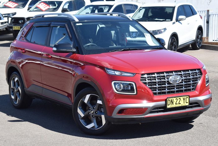 2020 Hyundai Venue Elite QX.V3 MY21 Fiery Red with Phantom Black Roof