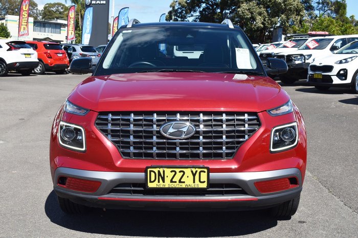 2020 Hyundai Venue Elite QX.V3 MY21 Fiery Red with Phantom Black Roof