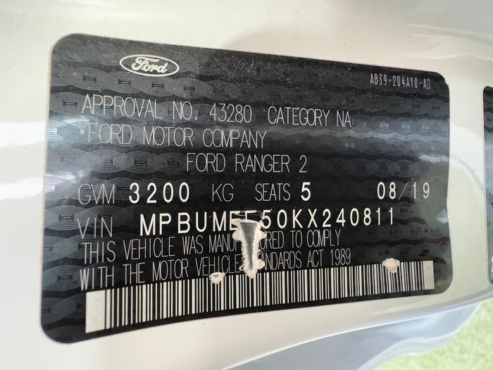 2019 Ford Ranger XL