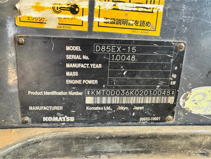 Komatsu Dozer D85ex-15